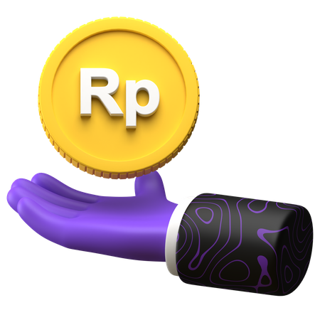 Free Earn Rupiah  3D Illustration