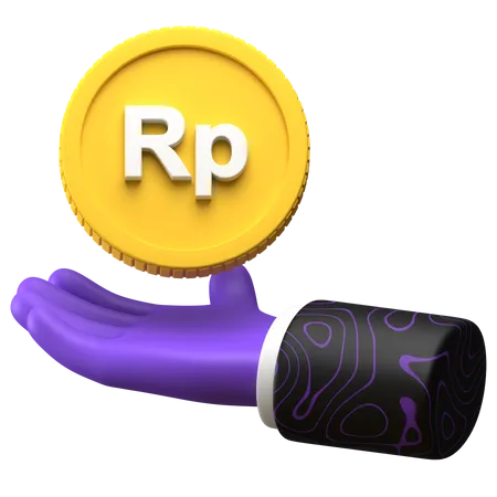 Free Earn Rupiah  3D Illustration