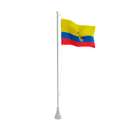 Free Ecuador  3D Flag