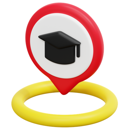 Free Education Location  3D Icon