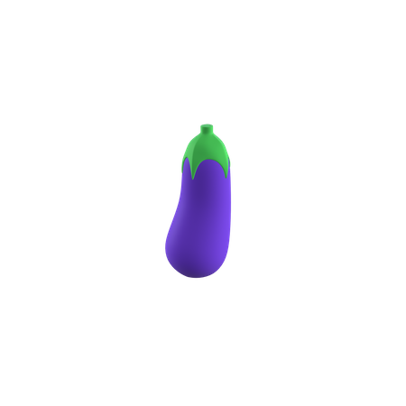 Free Eggplant  3D Icon