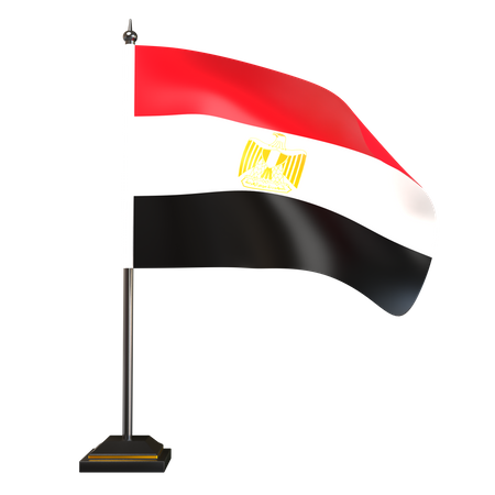 Free Egypt Flag  3D Illustration