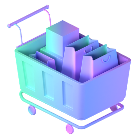 Free Einkaufswagen  3D Icon