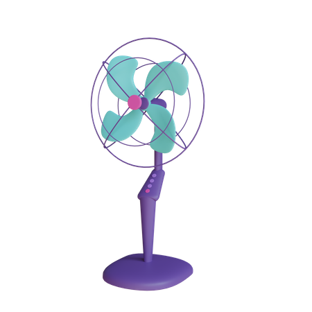 Free Electric Fan  3D Icon