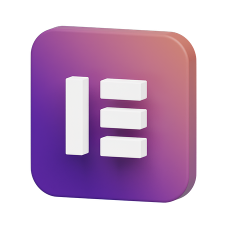 Free Logo élémentor  3D Illustration