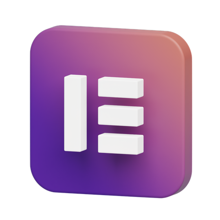 Free Elementor Logo  3D Illustration