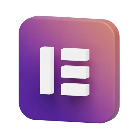 Free Elementor Logo  3D Illustration