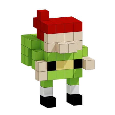 Free Elfo navideño  3D Icon