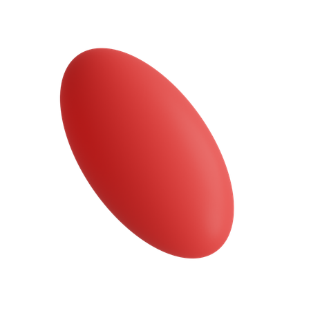Free Eliptical capsule  3D Icon