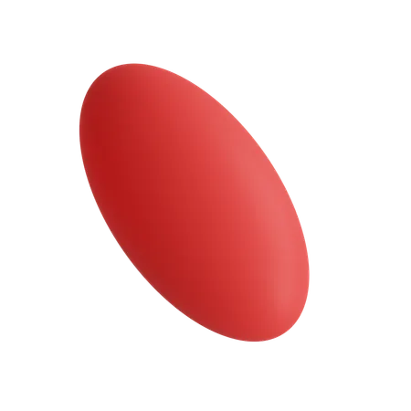 Free Eliptical capsule  3D Icon