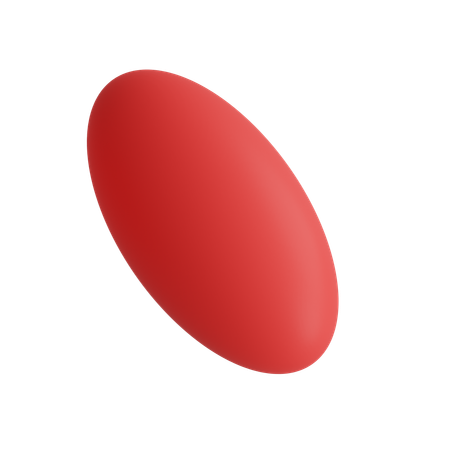 Free Eliptical capsule  3D Icon