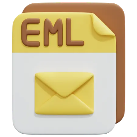 Free Eml File  3D Icon