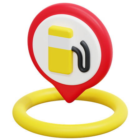 Free Emplacement de la station essence  3D Icon