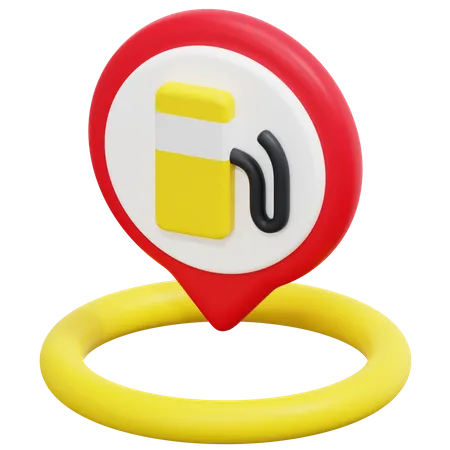 Free Emplacement de la station essence  3D Icon