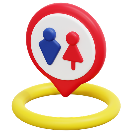 Free Emplacement des toilettes  3D Icon