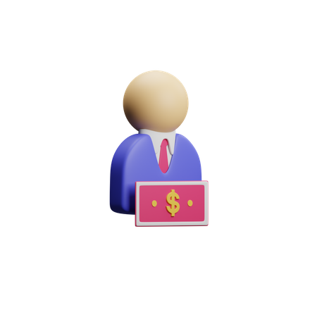 Free Employee Salary  3D Illustration