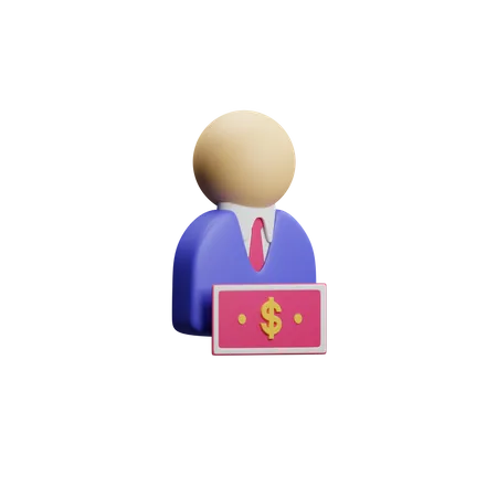 Free Employee Salary  3D Illustration