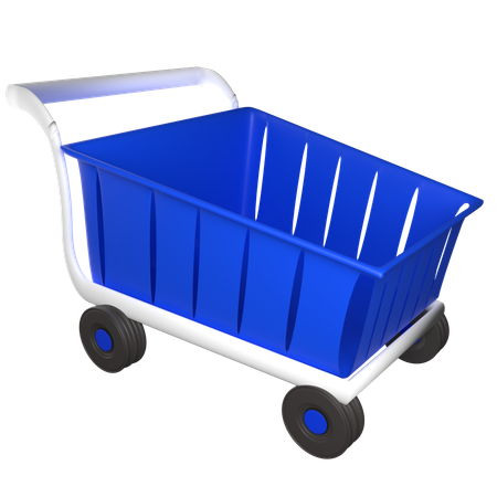 Free Empty Cart  3D Icon