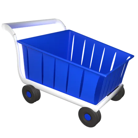 Free Empty Cart  3D Icon