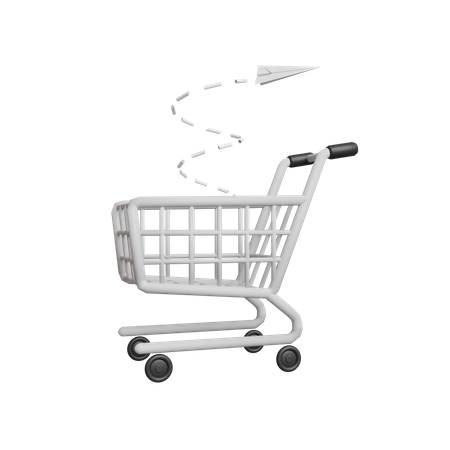 Free Empty Cart  3D Icon