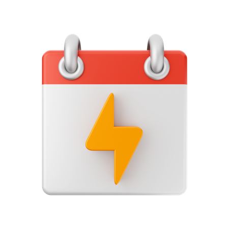 Free Energy Calendar  3D Icon
