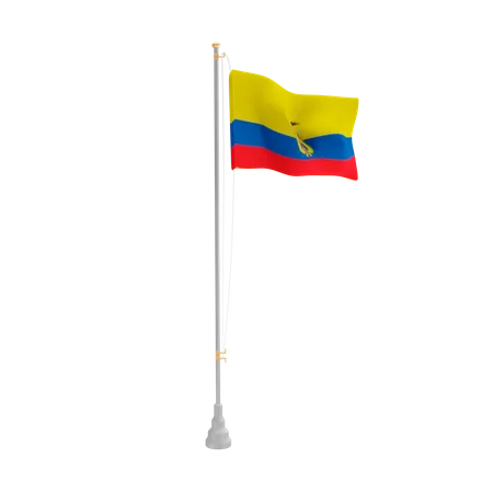 Free Equador  3D Flag