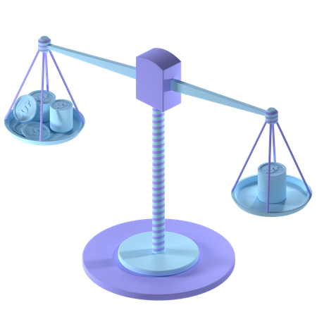 Free Equilibrio financiero  3D Icon
