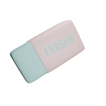 Free Eraser  3D Icon