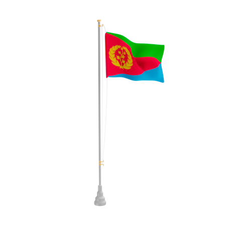 Free Eritrea  3D Flag