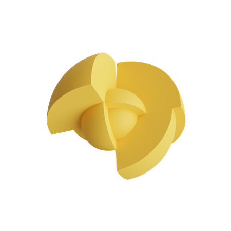 Free Esfera em forma de célula  3D Icon