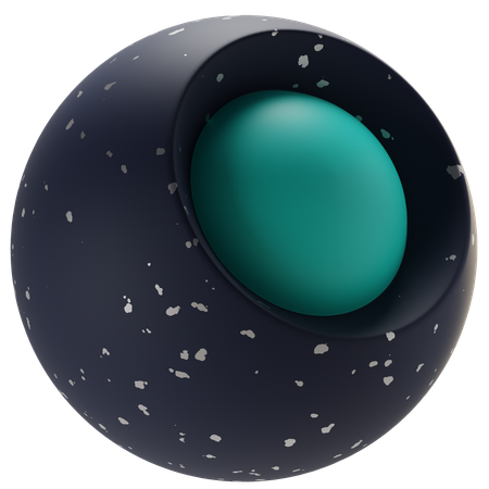 Free Esfera escura  3D Icon