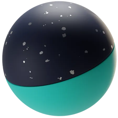 Free Esfera escura  3D Icon