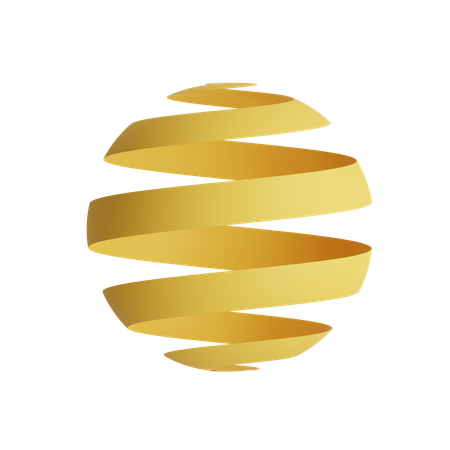 Free Esfera espiral de onda  3D Icon