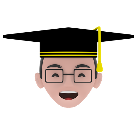 Free Estudante graduado  3D Icon