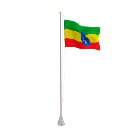 Free Ethiopia  3D Flag