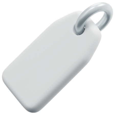 Free Etiqueta arredondada em branco  3D Icon
