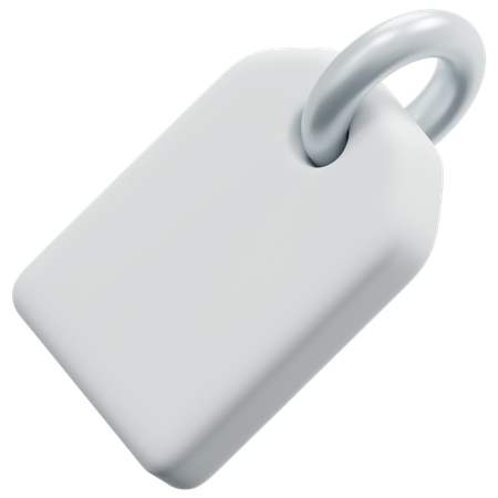Free Etiqueta clássica em branco  3D Icon