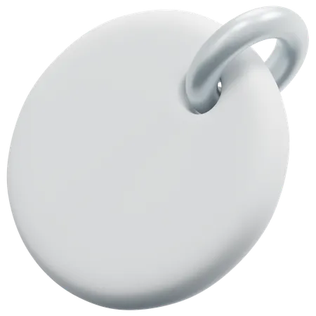 Free Etiqueta de círculo en blanco  3D Icon