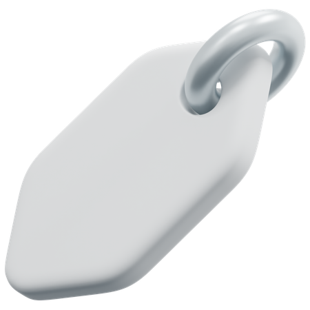Free Etiqueta de diamante em ângulo em branco  3D Icon