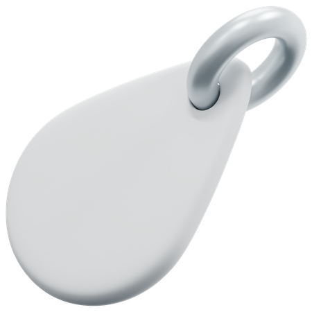 Free Etiqueta de gota em branco  3D Icon