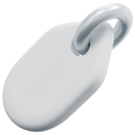 Free Etiqueta em branco com forma de lágrima  3D Icon