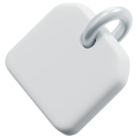 Free Etiqueta geométrica em branco  3D Icon