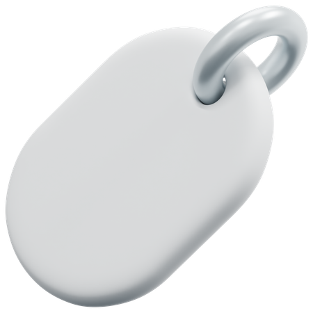 Free Etiqueta oval em branco  3D Icon