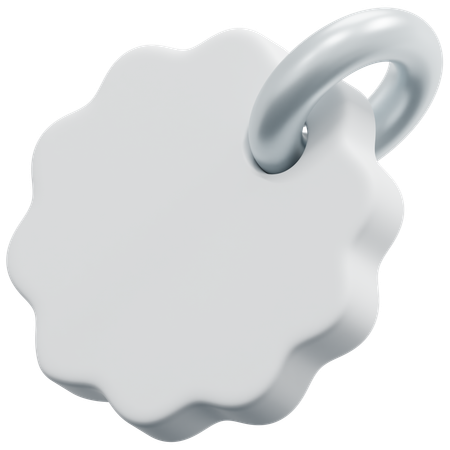 Free Etiqueta recortada em branco  3D Icon