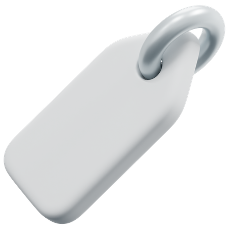 Free Etiqueta superior em ângulo em branco  3D Icon