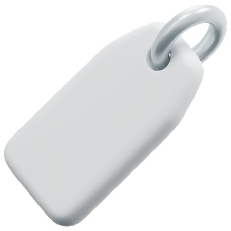 Free Étiquette arrondie vierge  3D Icon