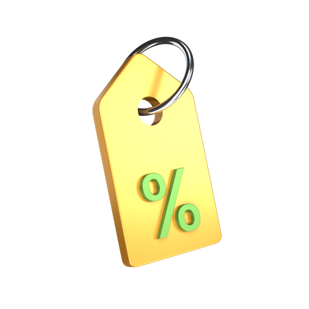 Free Étiquette de réduction  3D Icon