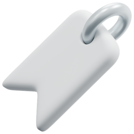 Free Étiquette de ruban vierge  3D Icon