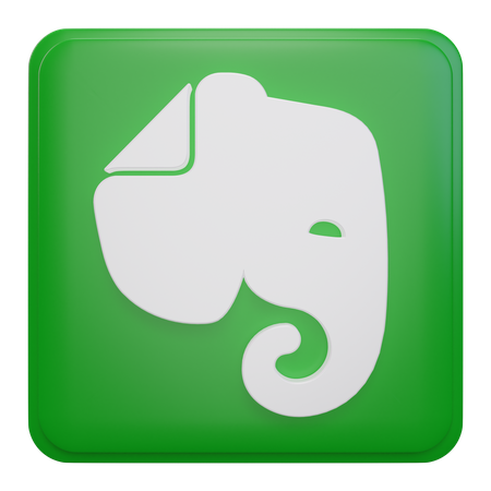 Free Evernote  3D Icon