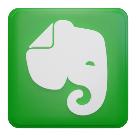 Free Evernote  3D Icon